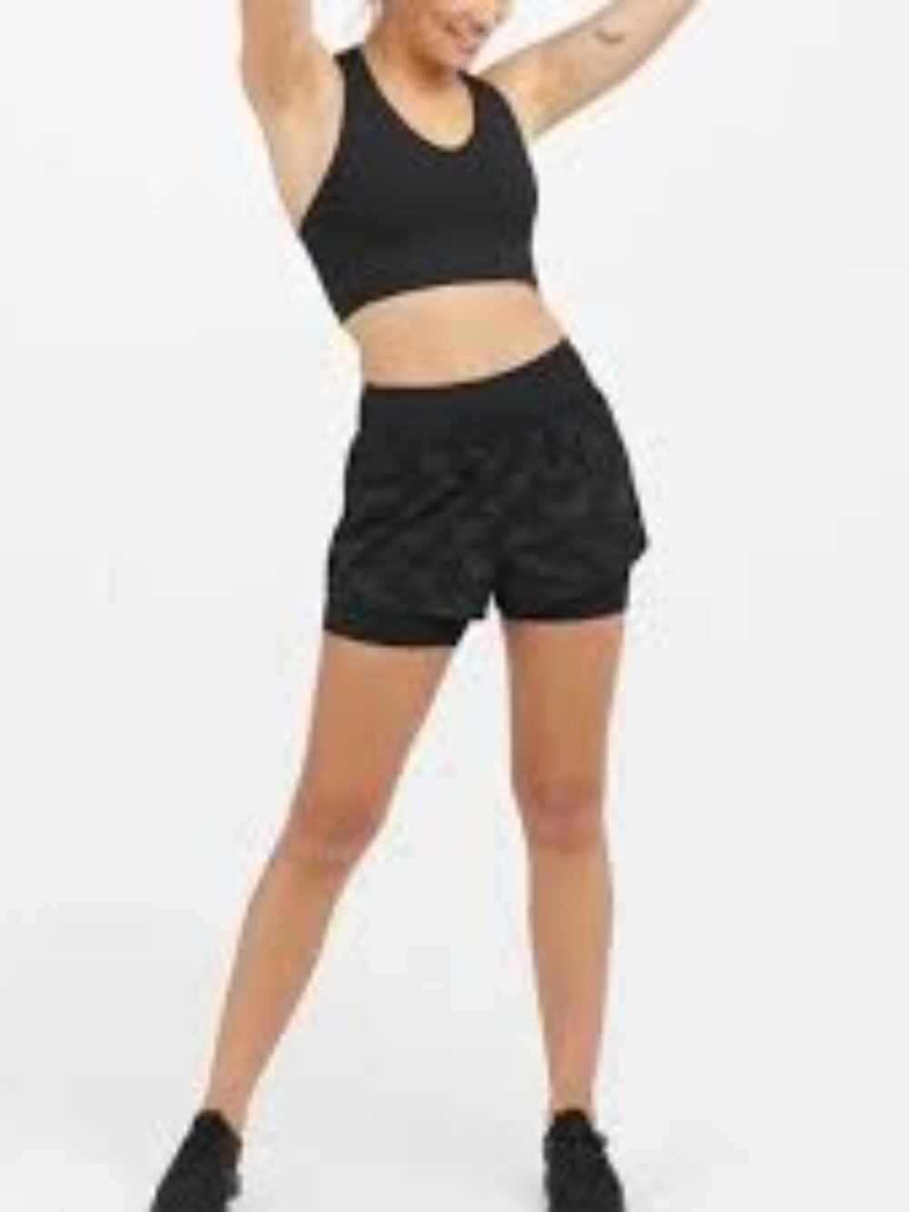 SPANX Get Moving Black 2 in 1 Short ** Size XL